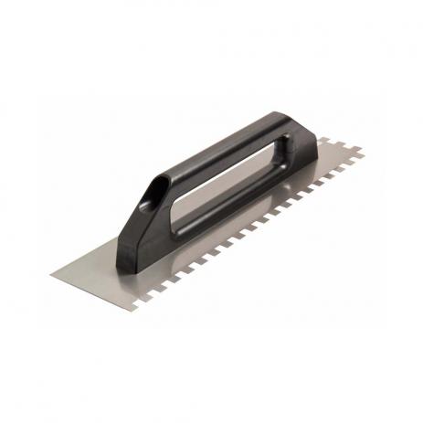 Desempenadeira Cortag de aço 48cm dentada 12x12mm com cabo plástico  Imagem 1
