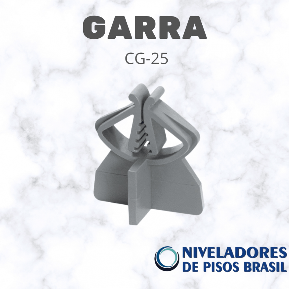 ESPAÇADOR PLÁSTICO GARRA CG-25 mm C/200 Imagem 1